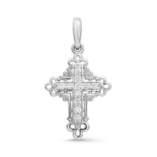 Серебряная подвеска с фианитом