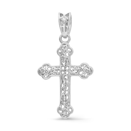 Серебряная подвеска с фианитом