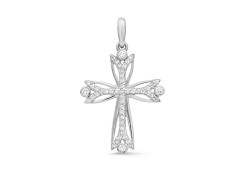 Серебряная подвеска с фианитом