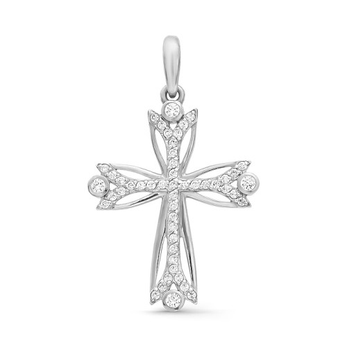 Серебряная подвеска с фианитом