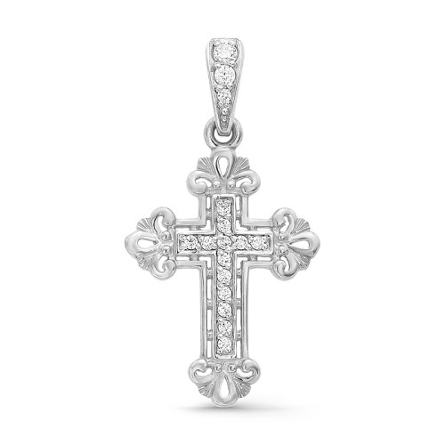 Серебряная подвеска с фианитом