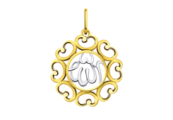 Подвеска из желтого золота 