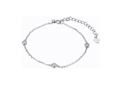 Серебряный браслет с фианитом