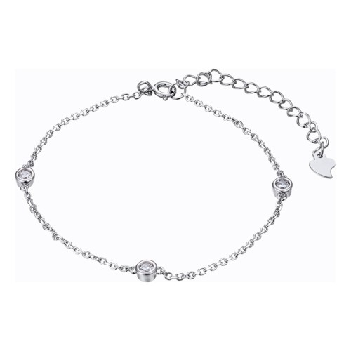 Серебряный браслет с фианитом