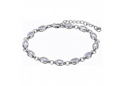 Серебряный браслет с фианитом