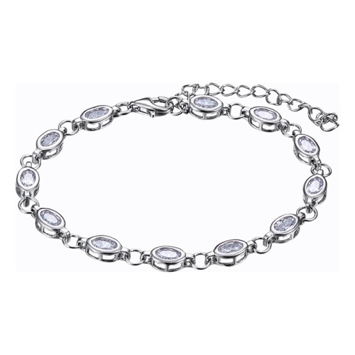 Серебряный браслет с фианитом