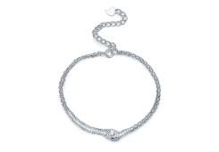 Серебряный браслет с фианитом