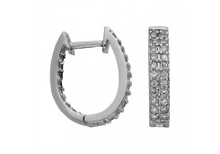 Серебряные cерьги с фианитом