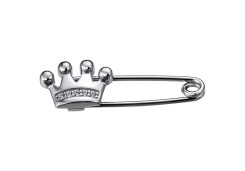 Брошь из серебра с фианитом