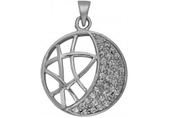 Серебряная подвеска с фианитом