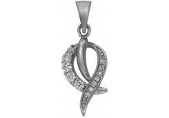 Серебряная подвеска с фианитом