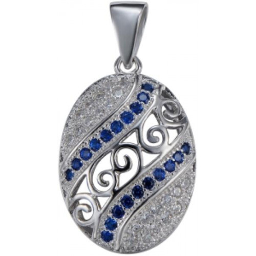 Серебряная подвеска с фианитом