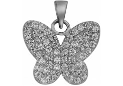 Серебряная подвеска с фианитом