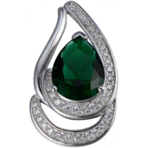 Серебряная подвеска с фианитом