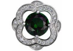 Серебряная подвеска с фианитом