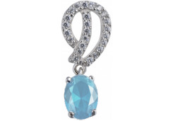 Серебряная подвеска с фианитом