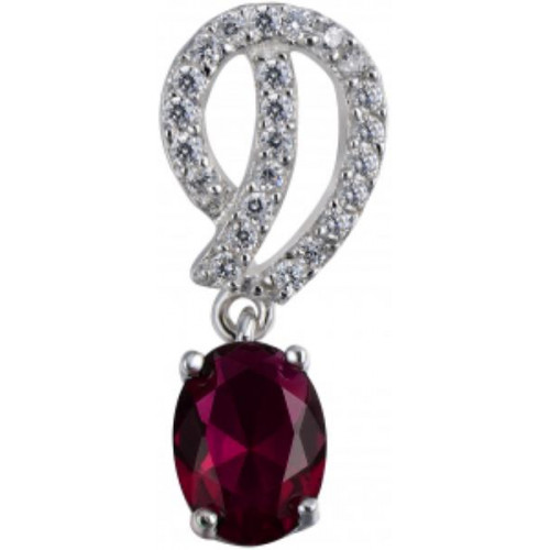 Серебряная подвеска с фианитом