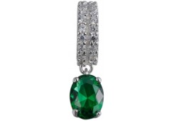 Серебряная подвеска с фианитом