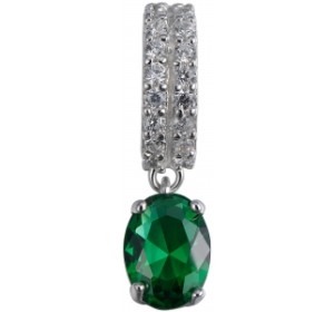 Серебряная подвеска с фианитом