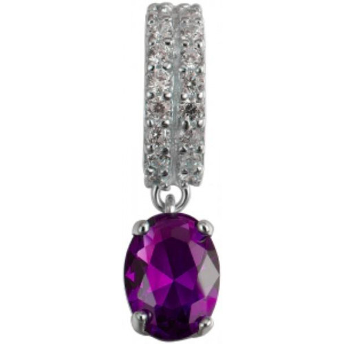 Серебряная подвеска с фианитом