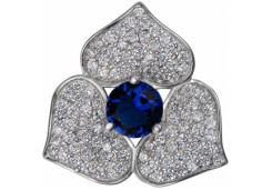 Серебряная подвеска с фианитом