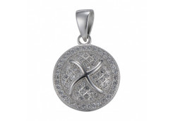 Серебряная подвеска с фианитом