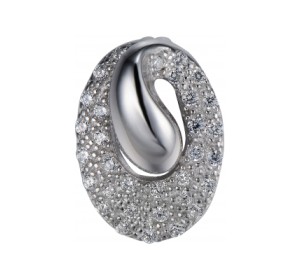 Серебряная подвеска с фианитом