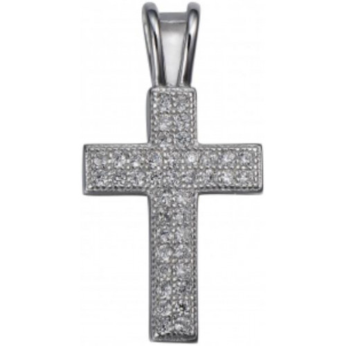 Серебряная подвеска с фианитом