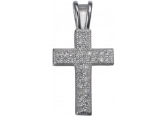 Серебряная подвеска с фианитом