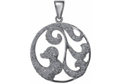 Серебряная подвеска с фианитом