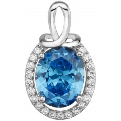 Серебряная подвеска с фианитом