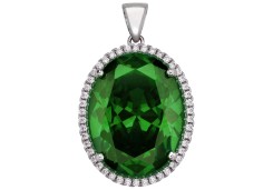 Серебряная подвеска с фианитом