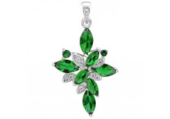 Серебряная подвеска с фианитом