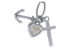 Серебряная подвеска с фианитом