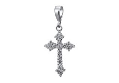 Серебряная подвеска с фианитом