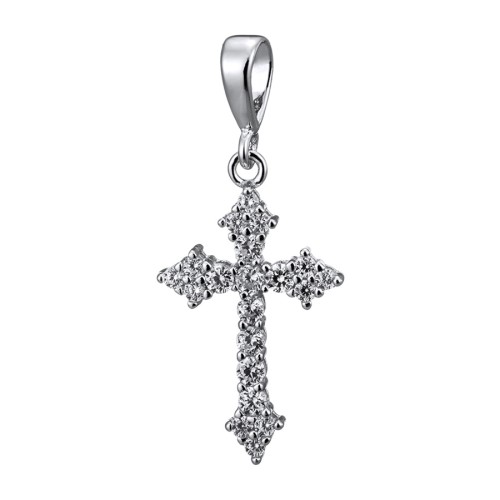 Серебряная подвеска с фианитом