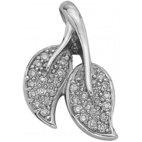 Серебряная подвеска с фианитом