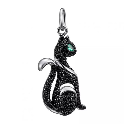 Серебряная подвеска с фианитом