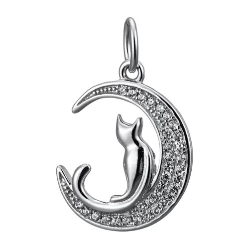 Серебряная подвеска с фианитом