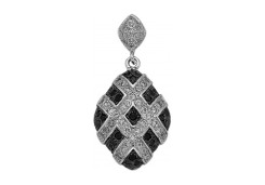 Серебряная подвеска с фианитом