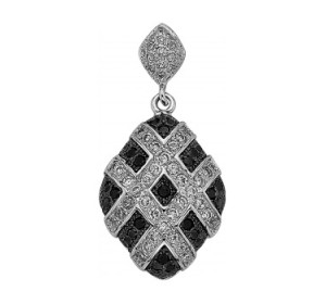 Серебряная подвеска с фианитом