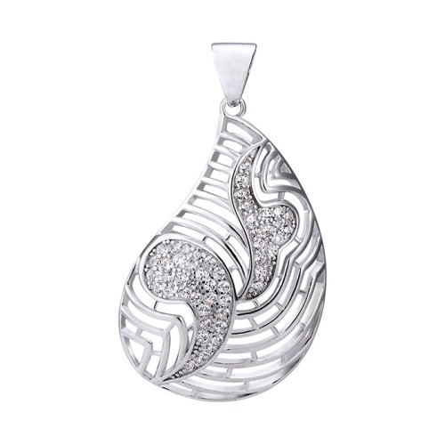 Серебряная подвеска с фианитом