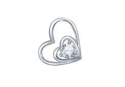 Серебряная подвеска с фианитом