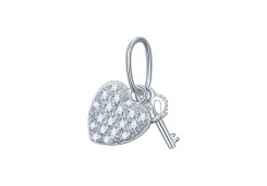 Серебряная подвеска с фианитом