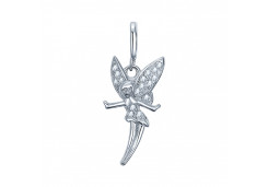 Серебряная подвеска с фианитом