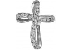 Серебряная подвеска с фианитом