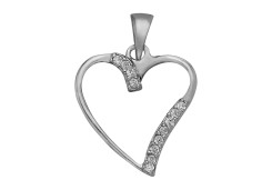 Серебряная подвеска с фианитом