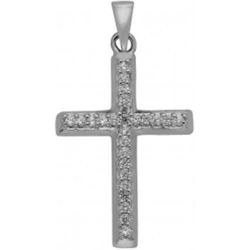 Серебряная подвеска с фианитом