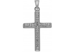 Серебряная подвеска с фианитом