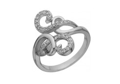 Серебряное кольцо с фианитом